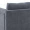Armen Living Heritage Gray Fabric Upholstered Accent Chair with Brushed Stainless Steel Legs LCHT1GREY - alternate 3